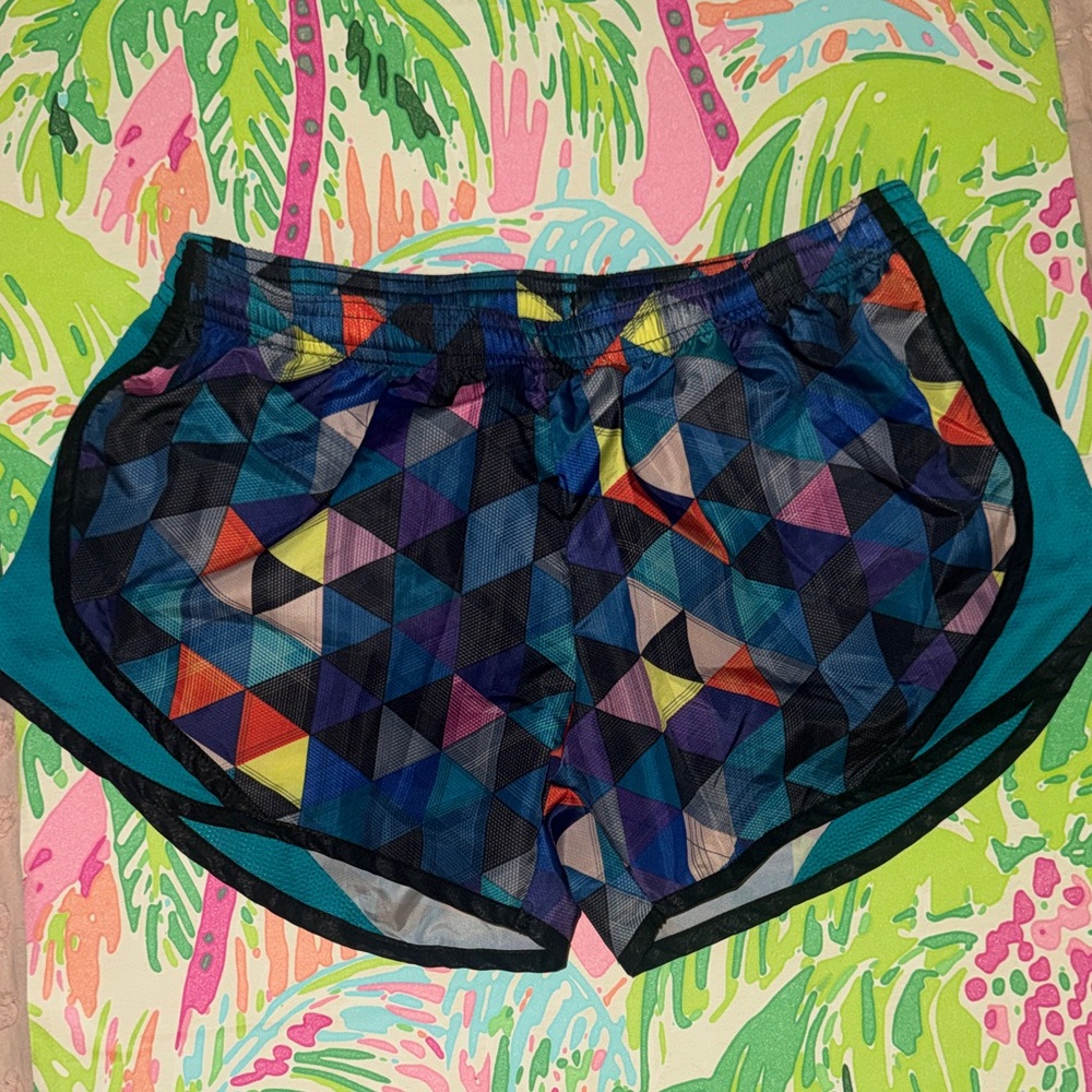 Soffe Colorful Geometric Women's Athletic Shorts